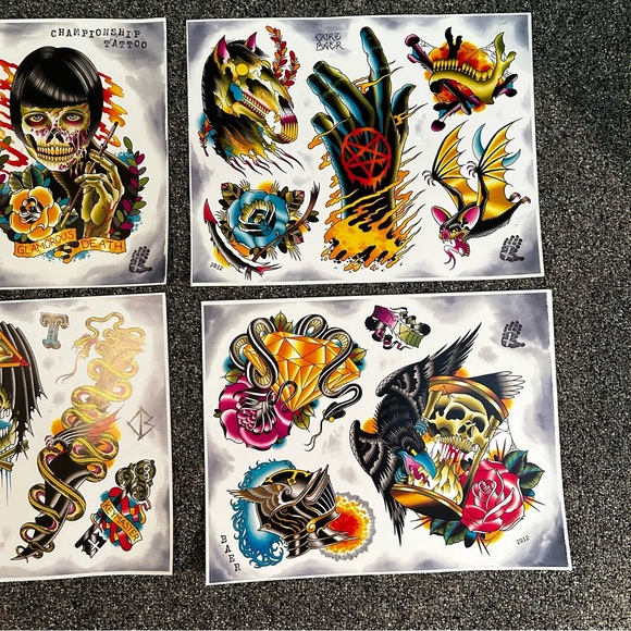 Curt Baer of Championship Tattoo 2012 Flash Art set - Picture 5 of 7